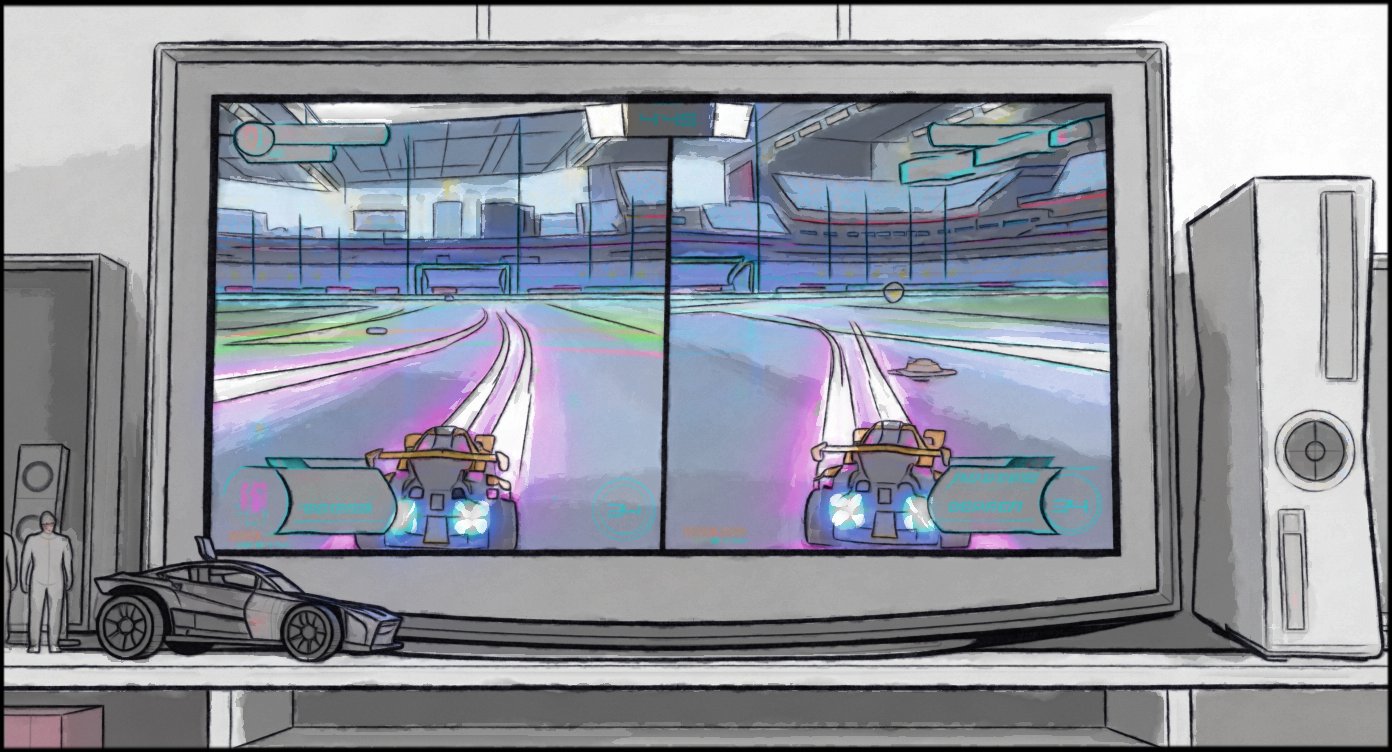 Video Games - Narrative - storyboard frame 2 by Dakota Warren